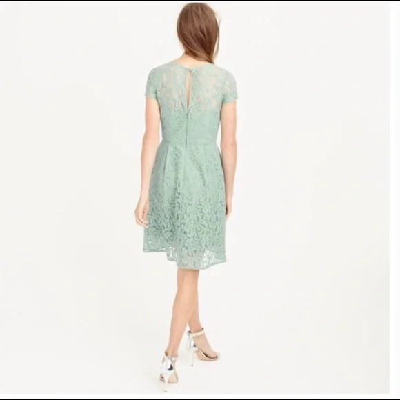 J Crew Alisa Dress in Dusty Shale Size 10 - Picture 3 of 16